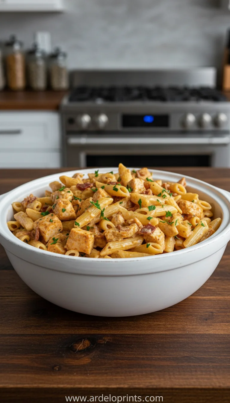 Crock Pot Creamy Cajun Chicken Pasta: Easy Dinner - feature image