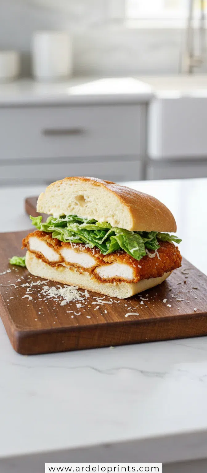 Chicken Caesar Sandwich: Crispy & Delicious