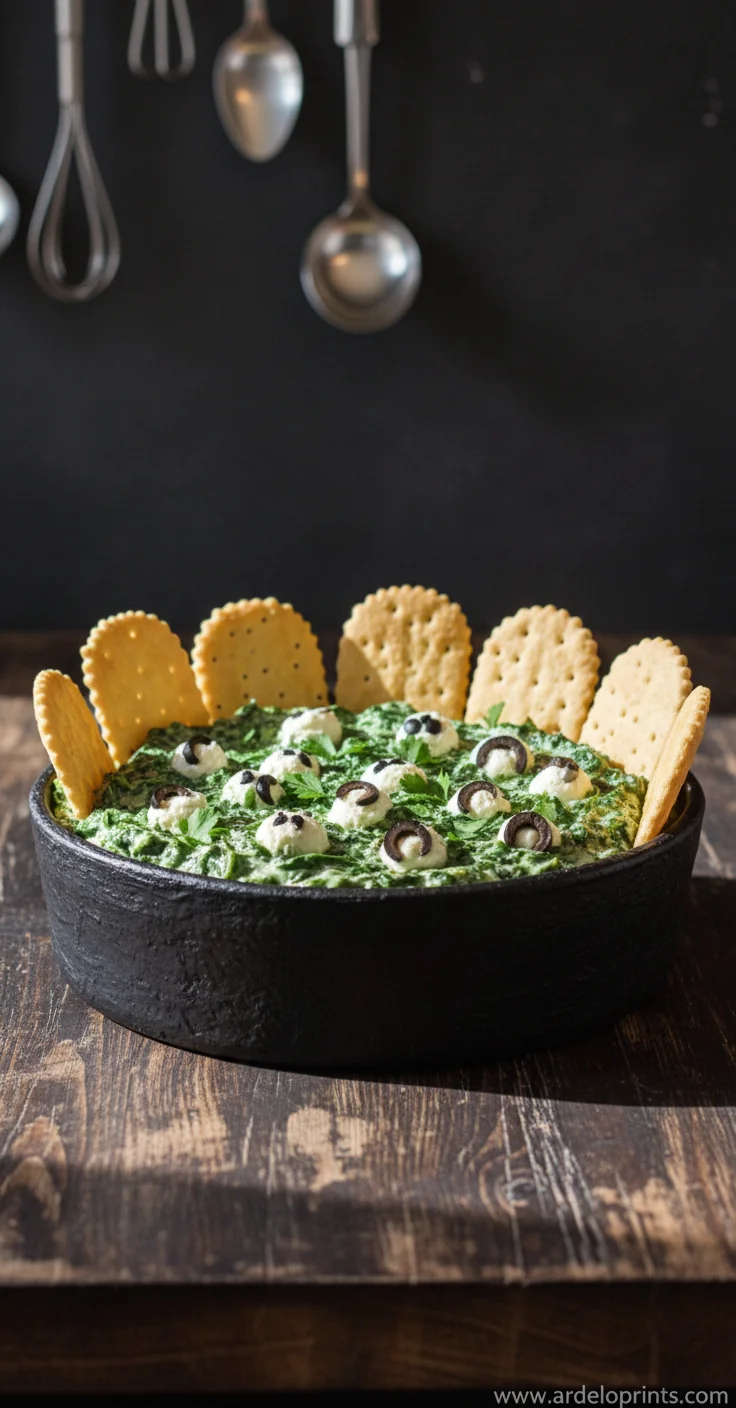 Spooky Graveyard Spinach Dip: Halloween Treat - feature image