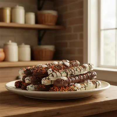 Halloween Chocolate Covered Pretzels