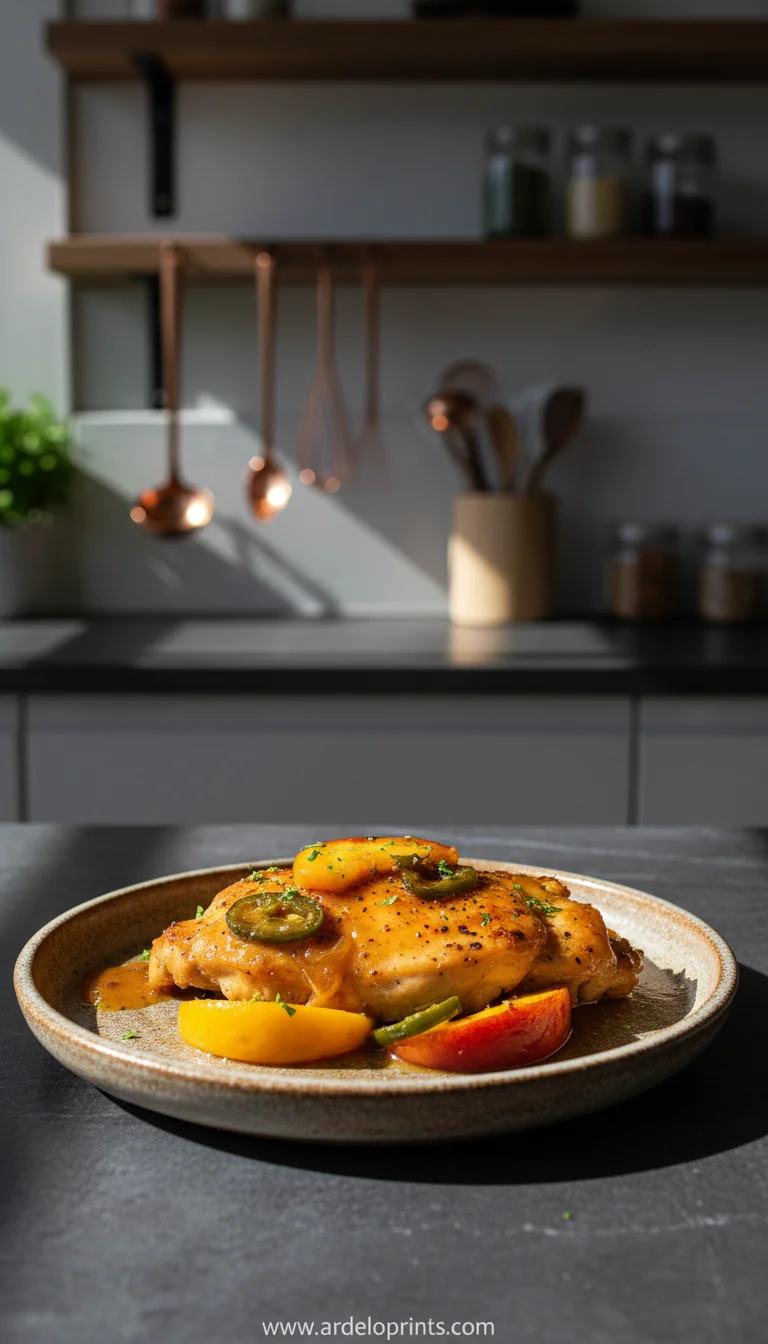 Jalapeno Peach Chicken: Spicy & Sweet - feature image