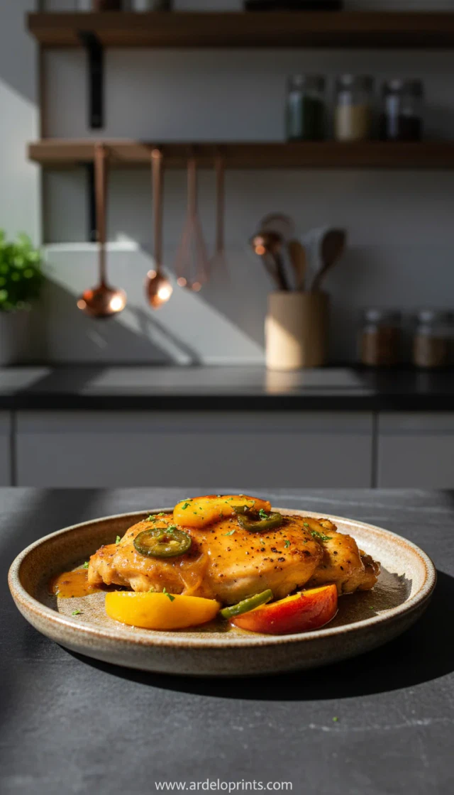 Jalapeno Peach Chicken: Spicy & Sweet