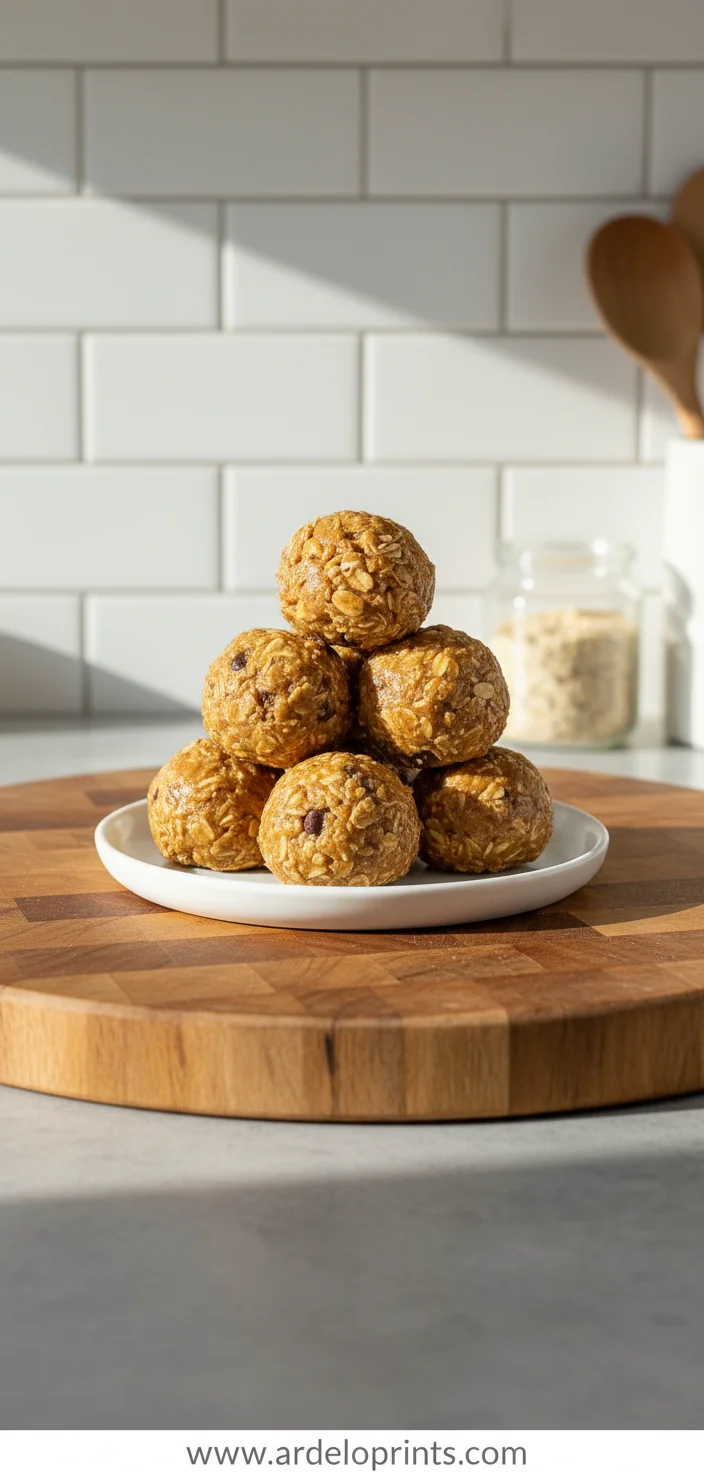 Oatmeal Peanut Butter Energy Bites - feature image