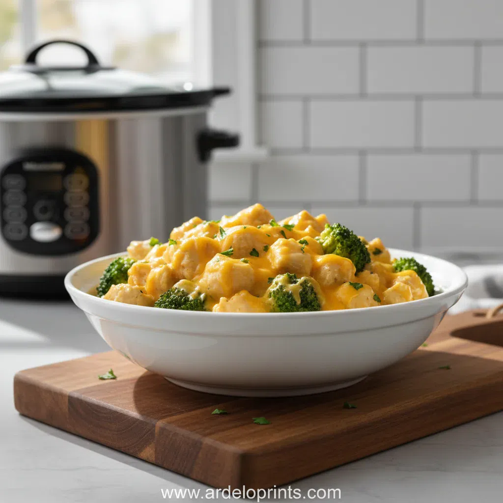 Crockpot Broccoli Cheddar Chicken: Creamy & Cozy