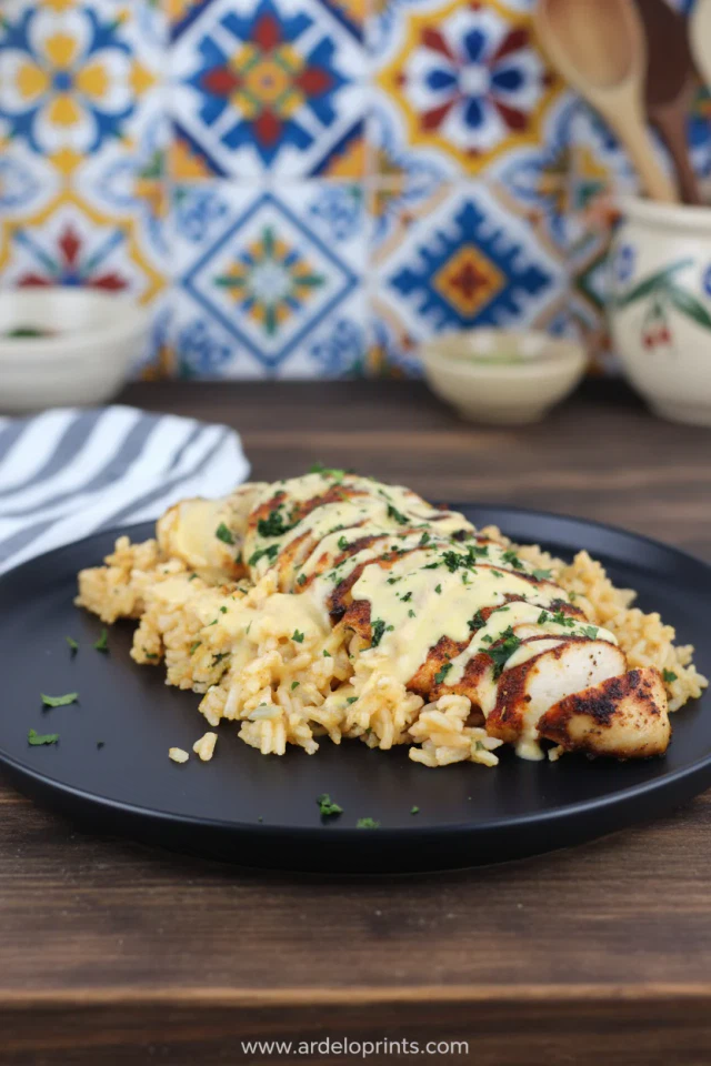 Mexican Chicken with Cheese Sauce Recipe