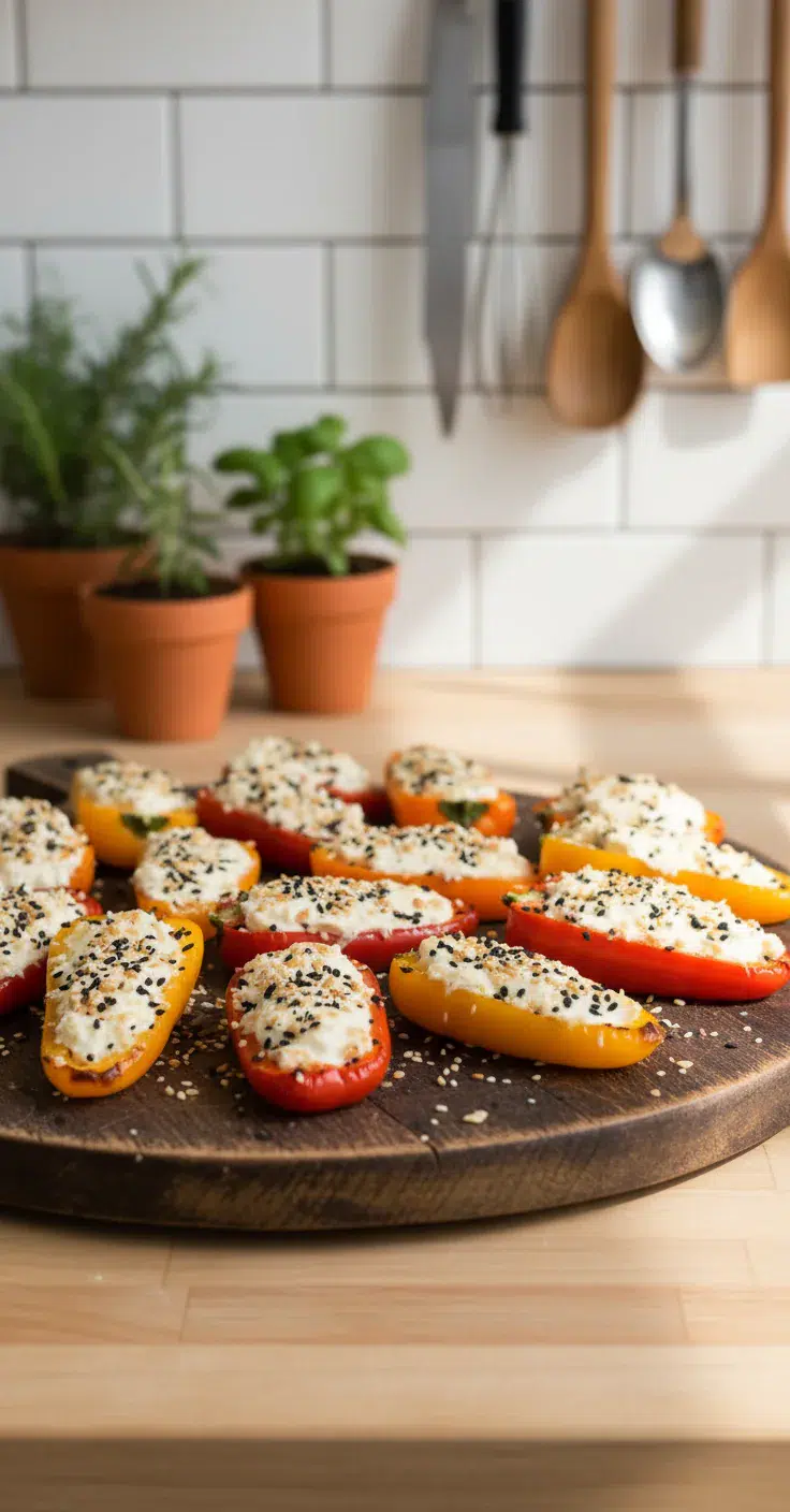 Cream Cheese Stuffed Peppers - feature image