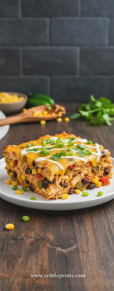 Shredded Mexican Chicken Casserole Recipe