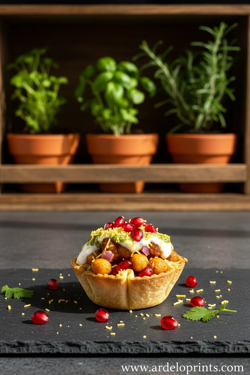 Easy Baked Taco Chaat Cups Recipe - feature image