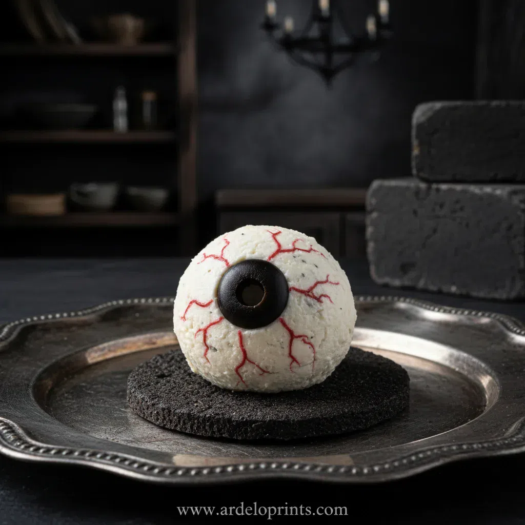 A spooky and delicious Addams Family party menu spread