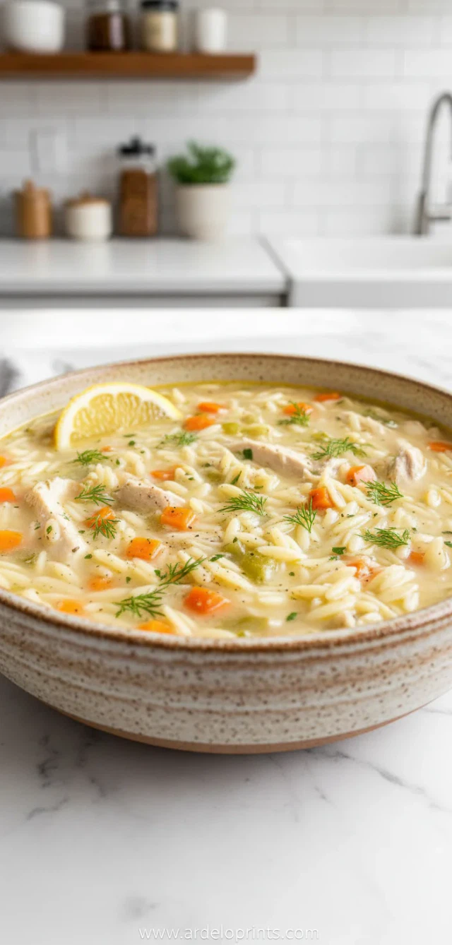 Lemon Chicken Orzo Soup: Easy Recipe
