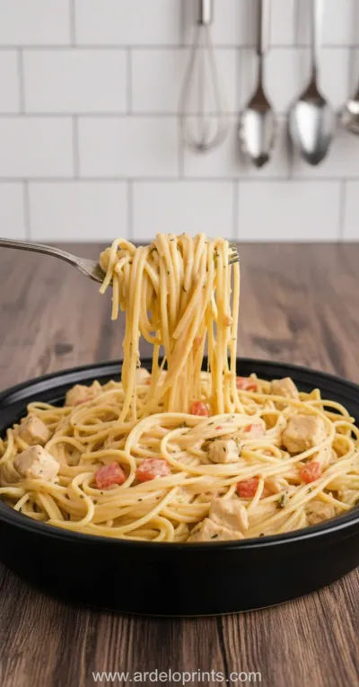Crock Pot Cheesy Chicken Spaghetti: Easy Recipe