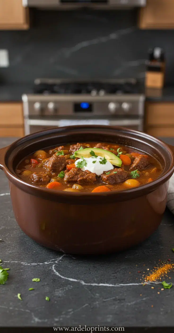 Hearty Dump-and-Go Crockpot Beef Stew - feature image