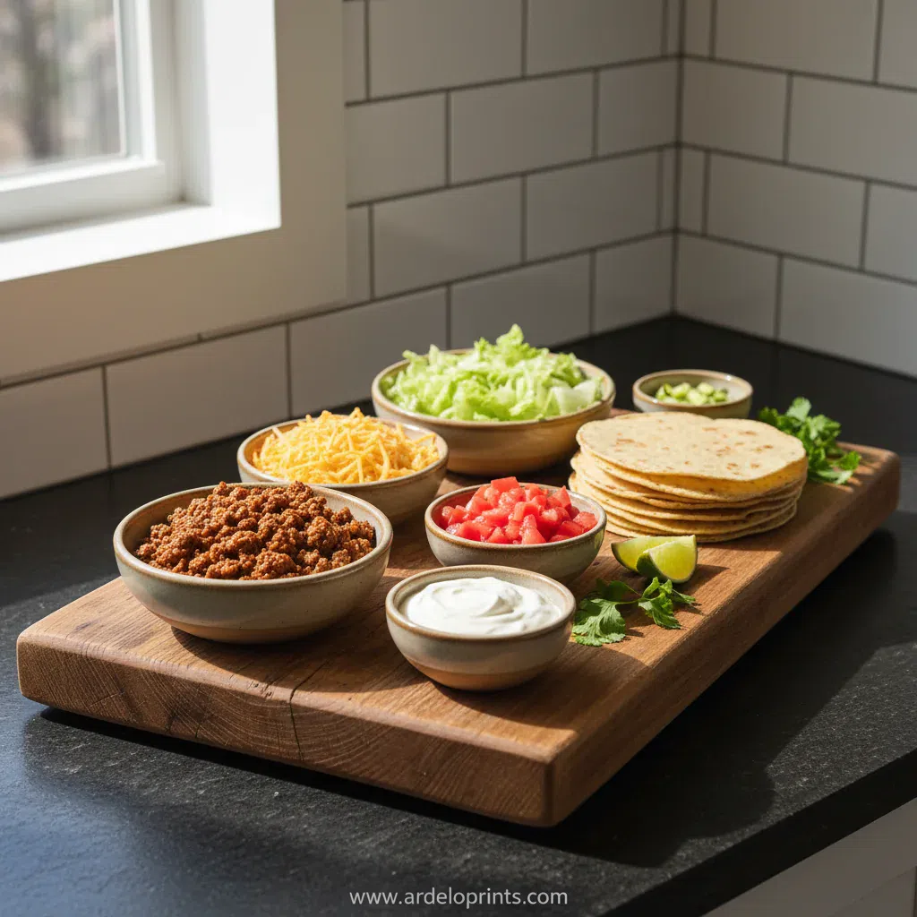 Easy Taco Recipe: The Dinner Board