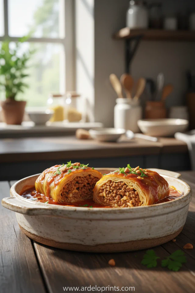Deconstructed Cabbage Roll Skillet