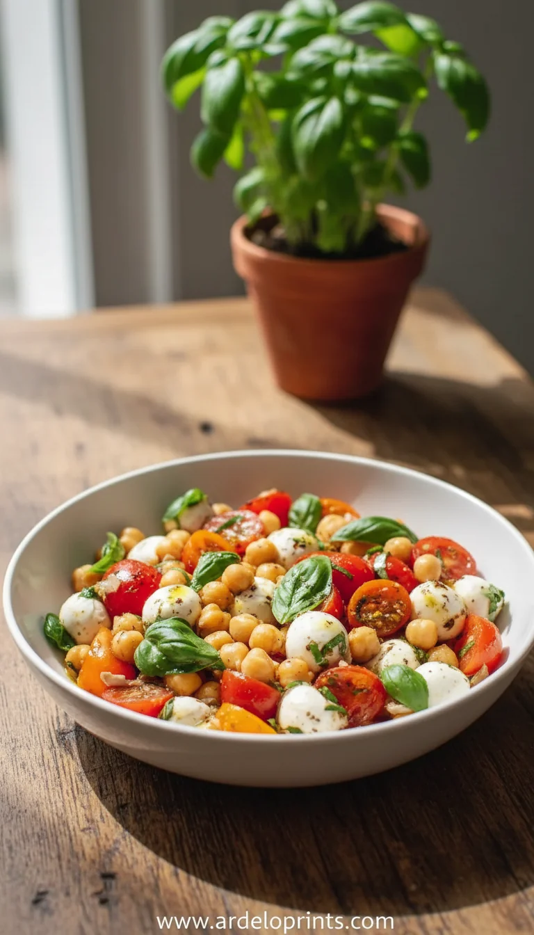 Chickpea Caprese Salad: A Delicious Twist