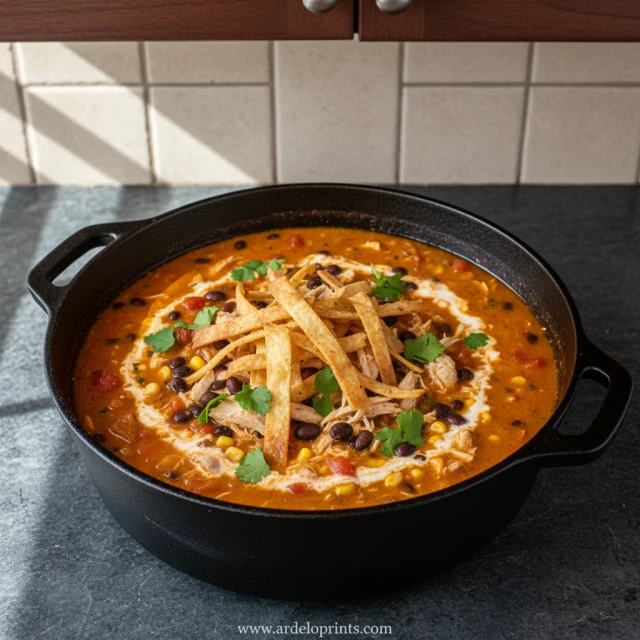 Creamy Chicken Tortilla Soup Recipe