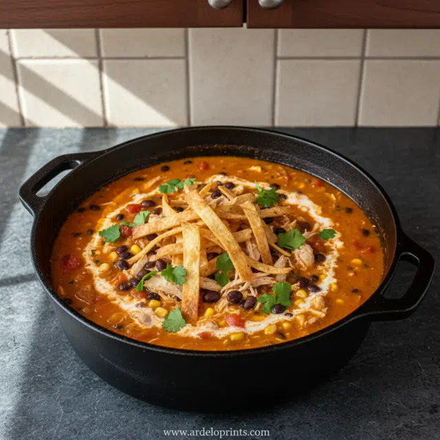 Creamy Chicken Tortilla Soup Recipe