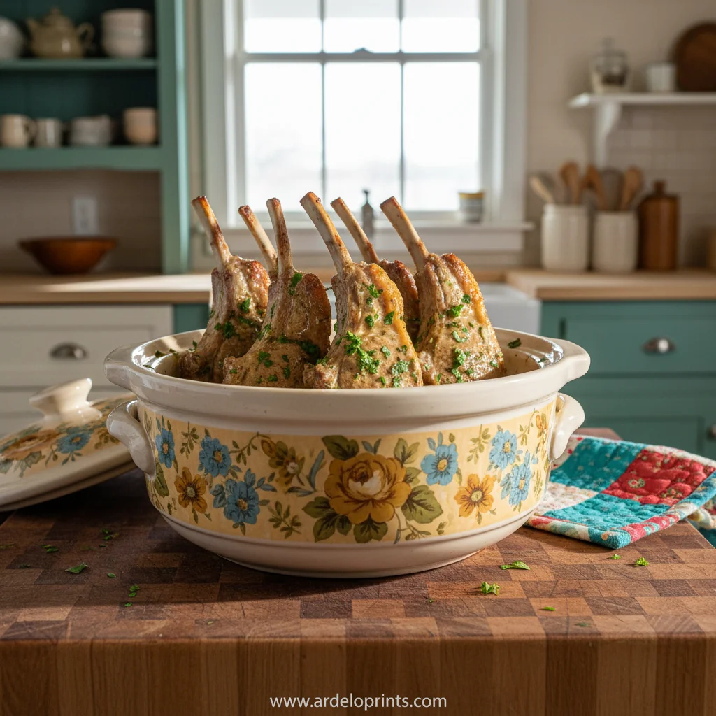 Hearty Crockpot Lamb Chops - feature image