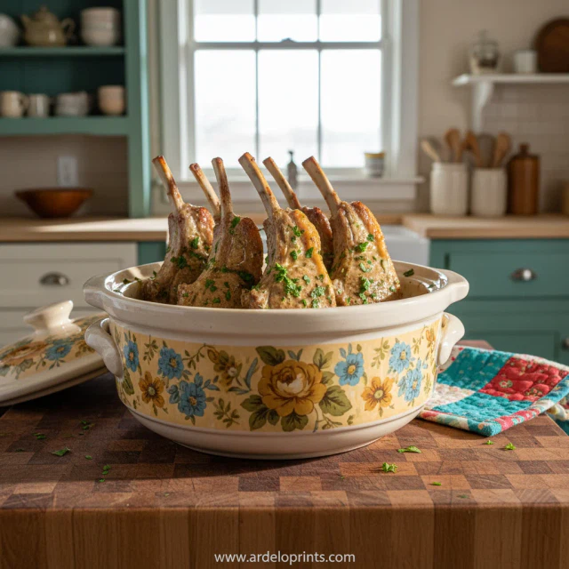 Hearty Crockpot Lamb Chops
