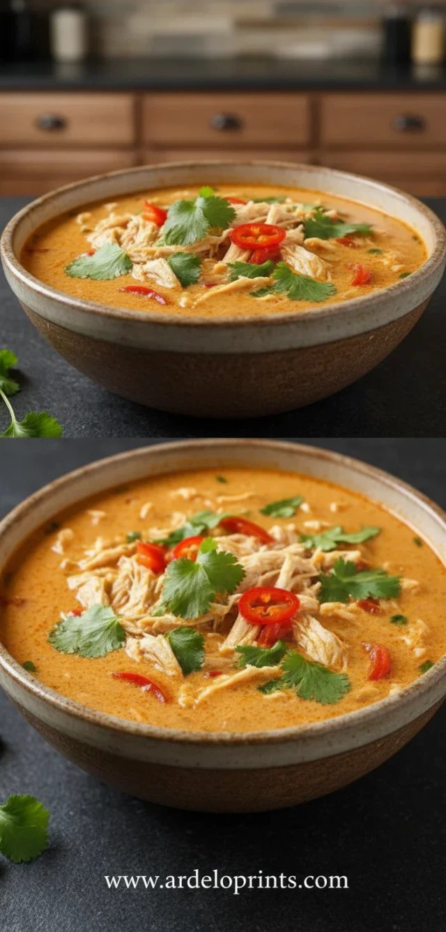Crockpot Thai Coconut Chicken Soup: Easy Recipe