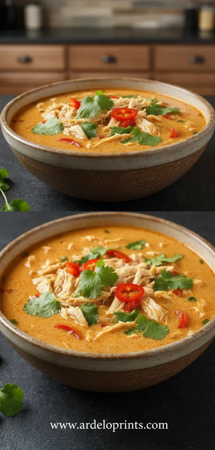 Crockpot Thai Coconut Chicken Soup: Easy Recipe - feature image