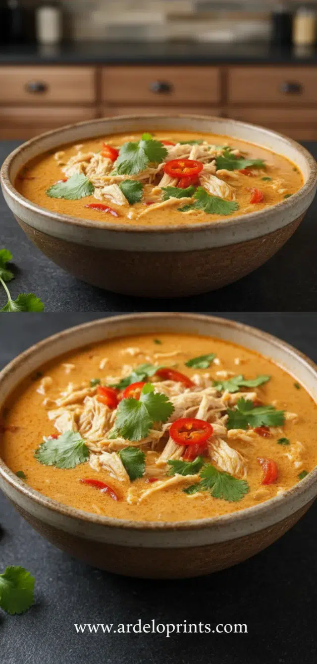 Crockpot Thai Coconut Chicken Soup: Easy Recipe