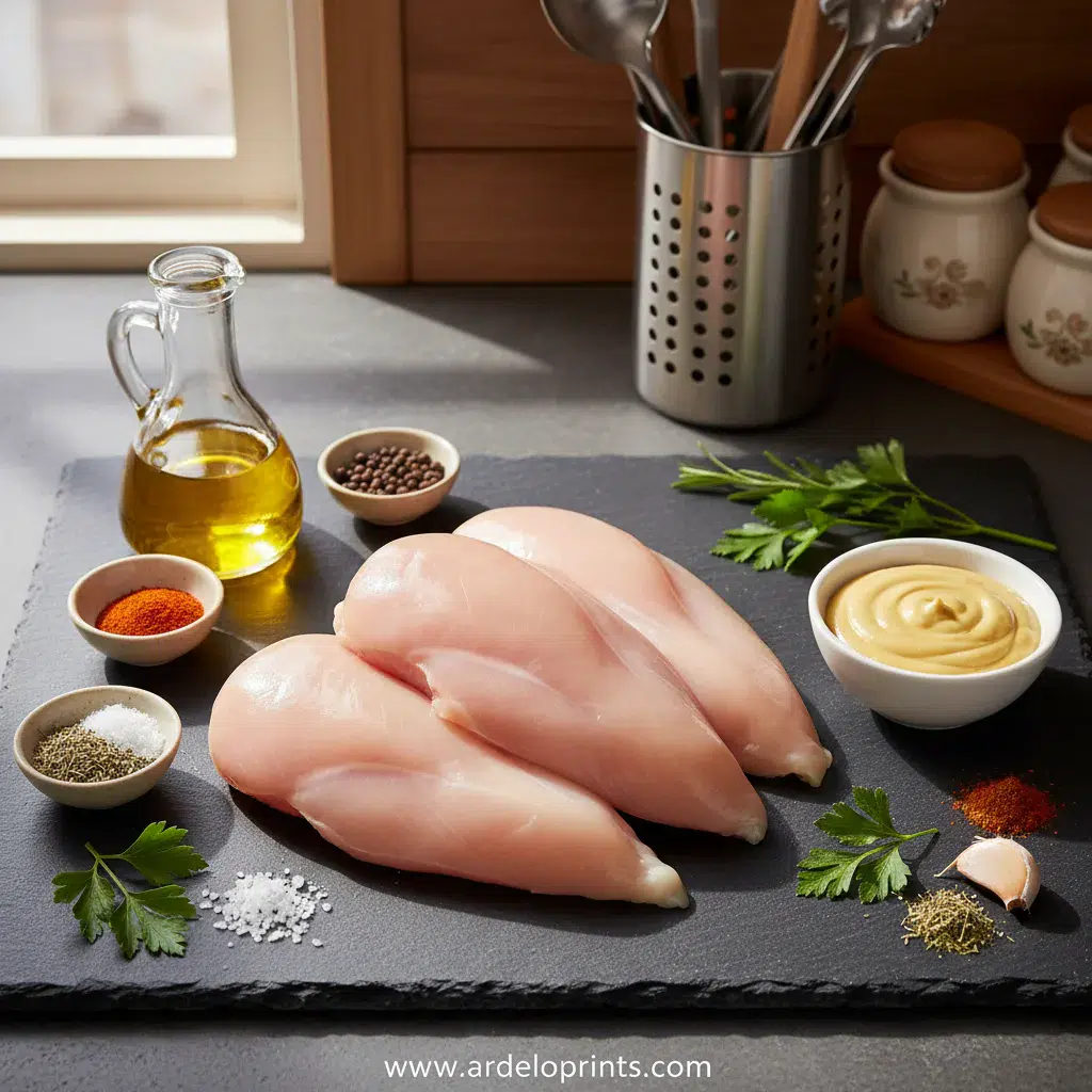 Honey Mustard Chicken Recipe: Juicy & Tangy - ingredients preparation