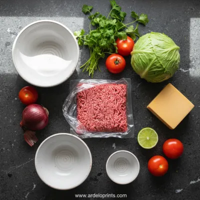 Easy Taco Recipe: The Dinner Board - ingredients preparation