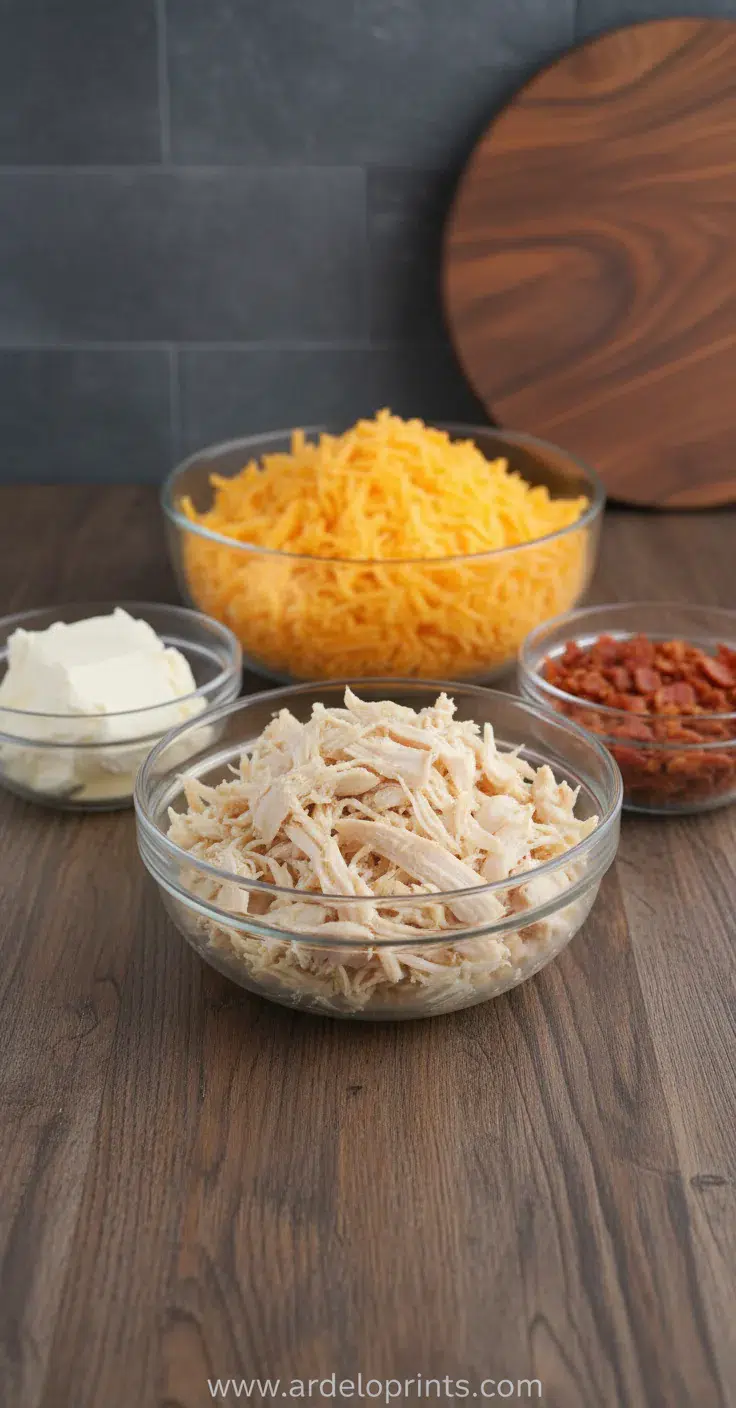 Crack Chicken Casserole: The BEST Recipe - ingredients preparation