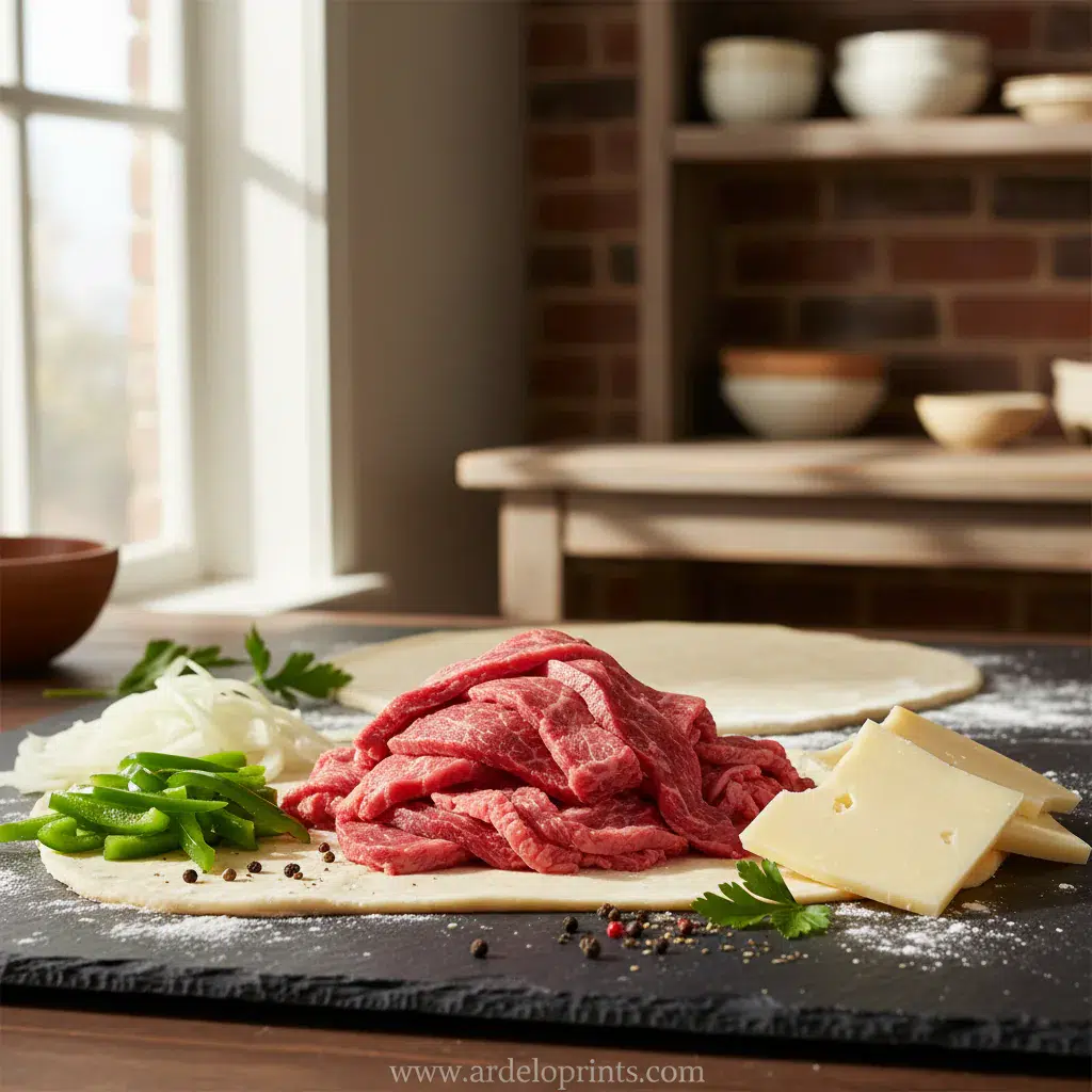 Philly Cheesesteak Breadsticks Recipe - ingredients preparation