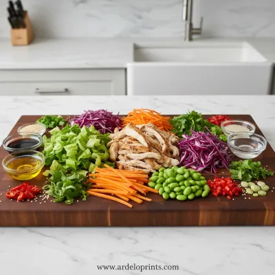 Sesame Chicken Salad: Incredible Recipe - ingredients preparation