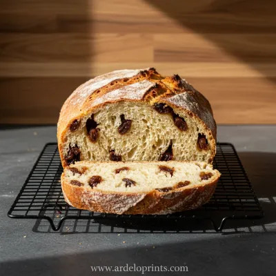 No-Knead Cinnamon Raisin Bread: Easy Homemade - ready to serve
