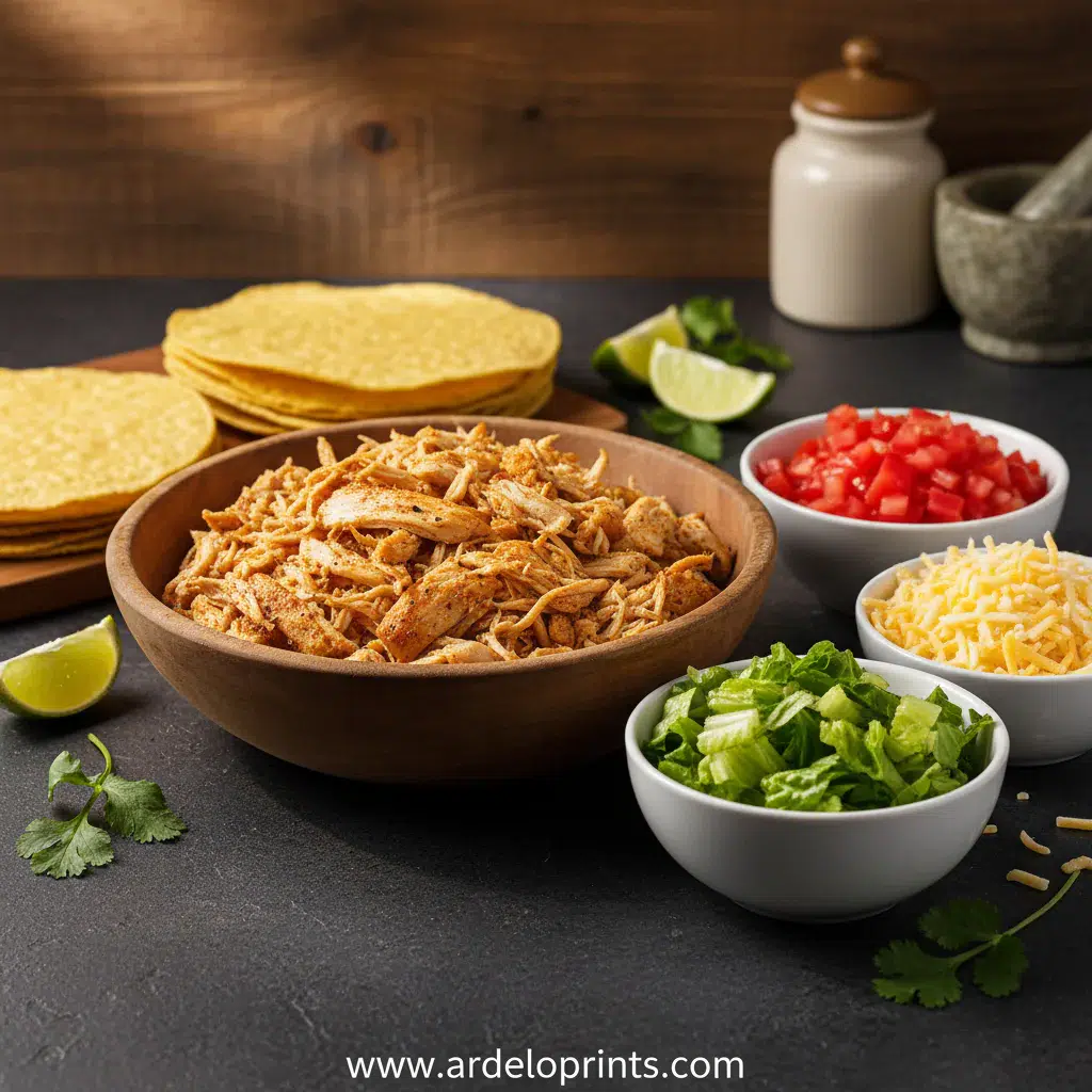 Baked Chicken Tacos: Healthy & Easy Recipe - ingredients preparation