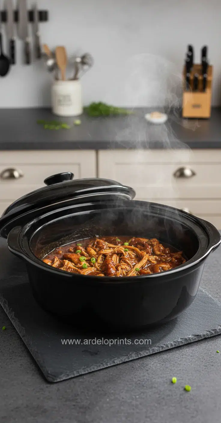 Crock Pot Chicken Recipe - cooking process