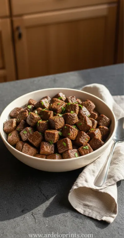 Crockpot Steak Bites: Easy Weeknight Dinner - ready to serve