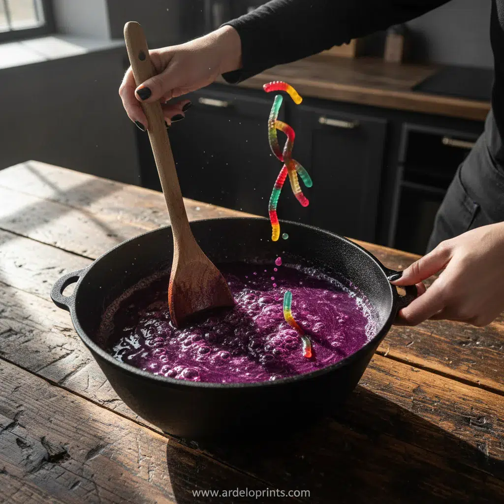 My Favorite Spooky Witch's Brew Punch - cooking process