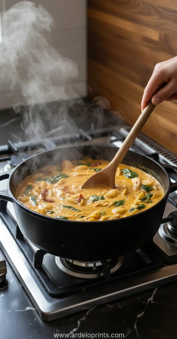 Marry Me Chicken Soup: Cozy & Comforting - cooking process