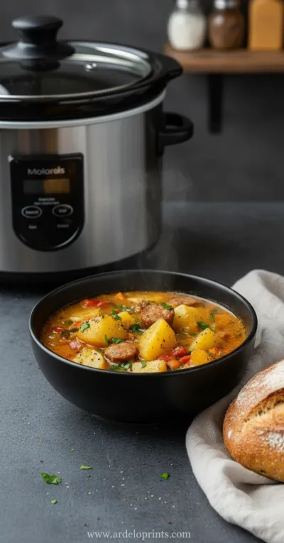 Slow Cooker Cajun Potato Soup: Easy Recipe - ready to serve