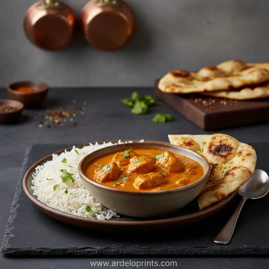 Crockpot Butter Chicken Recipe - final presentation