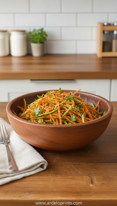 Cucumber Carrot Salad: Refreshing Recipe - ready to serve