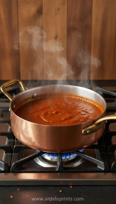 Easy Red Enchilada Sauce: 15 Minute Recipe - cooking process