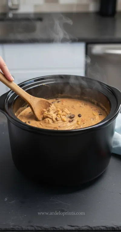 White Chicken Chili with Cream Cheese Recipe - cooking process