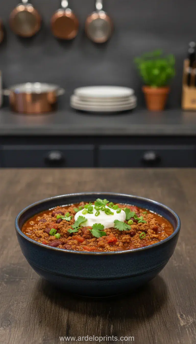 Crockpot Chili Recipe: Ultimate Comfort Food - final presentation