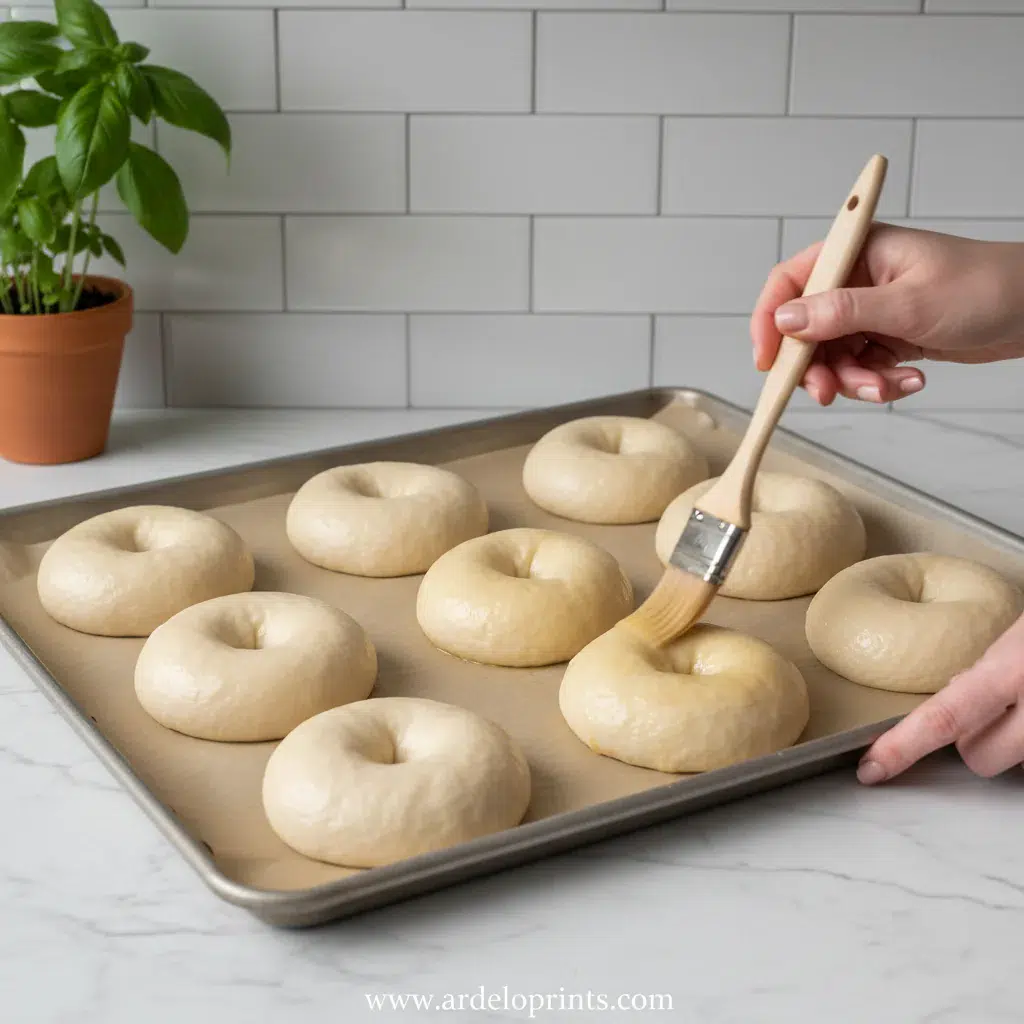Greek Yogurt Bagels: Fluffy & Healthy Recipe - cooking process