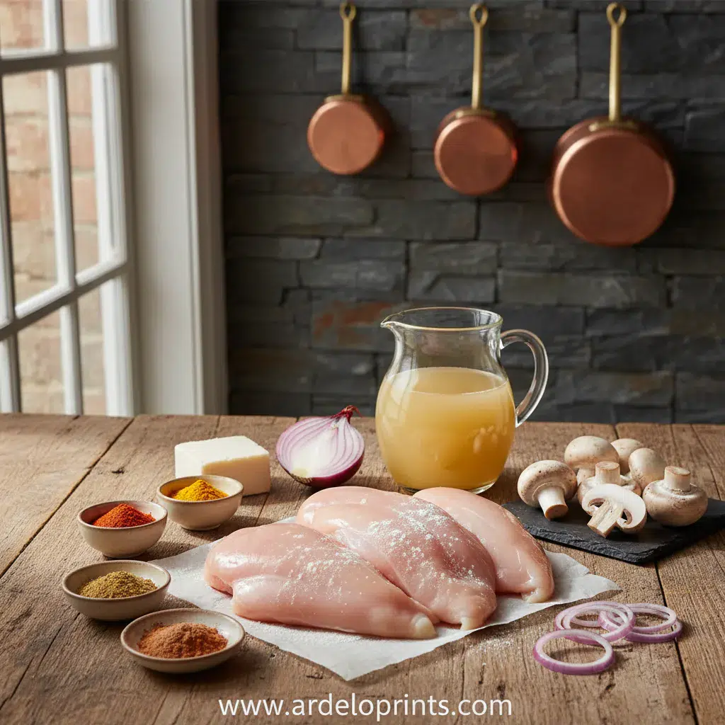 Smothered Chicken: Best Comfort Food Recipe - ingredients preparation