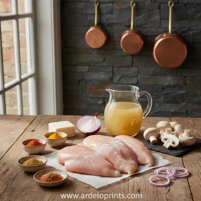 Smothered Chicken: Best Comfort Food Recipe - ingredients preparation