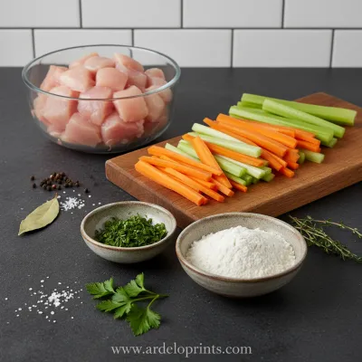 Easy Slow Cooker Chicken Dumplings Recipe - ingredients preparation