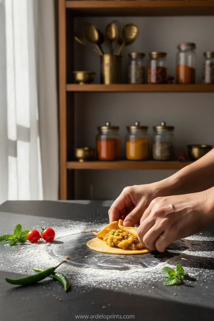 Easy Samosa Chaat for a Crowd - cooking process