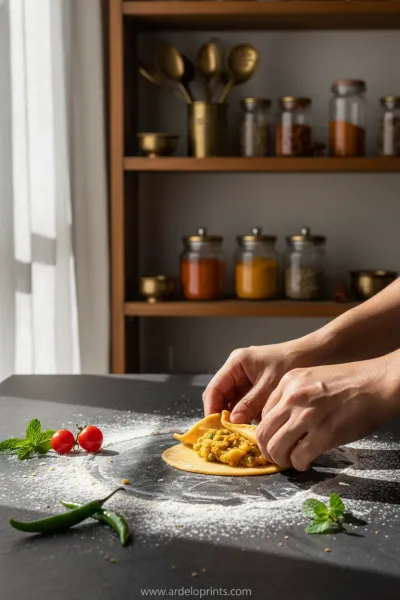 Easy Samosa Chaat for a Crowd - cooking process