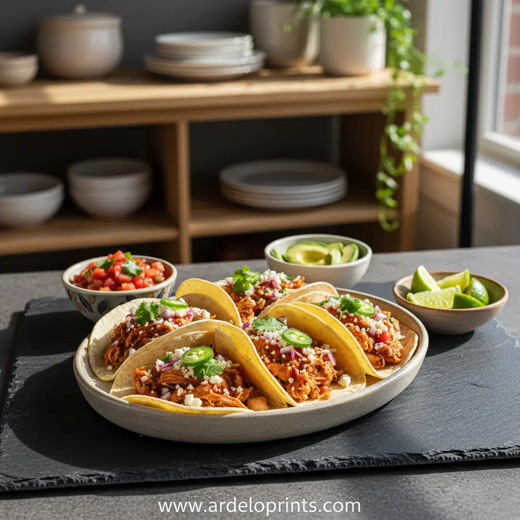 Crockpot Chicken Tacos: Easy & Healthy Recipe - final presentation